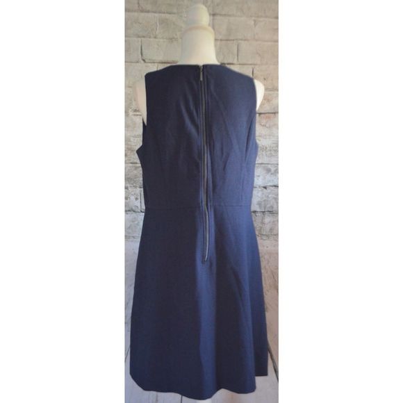 Kensie Navy Blue V-neck Sleeveless Dress Women's Size Large - Picture 5 of 5